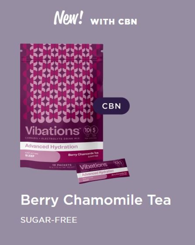 Buy Vibations Edibles Berry Chamomile + CBN 10pk 100mg image №0