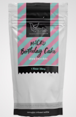 Buy Nature's Grace Edibles MACRO Birthday Cake White Chocolate Bar 50mg Single Piece image