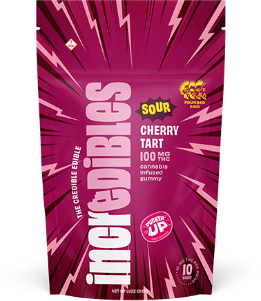 Buy Incredibles Edibles Sour Cherry Tart 100mg / 10pk image