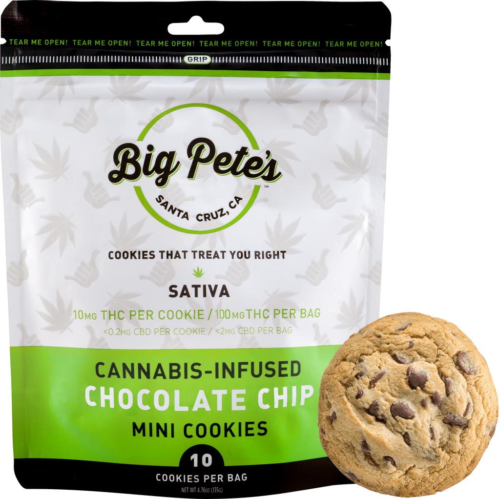 Buy Big Pete's Edibles Sativa Chocolate Chip 10mg / 10-Pack image