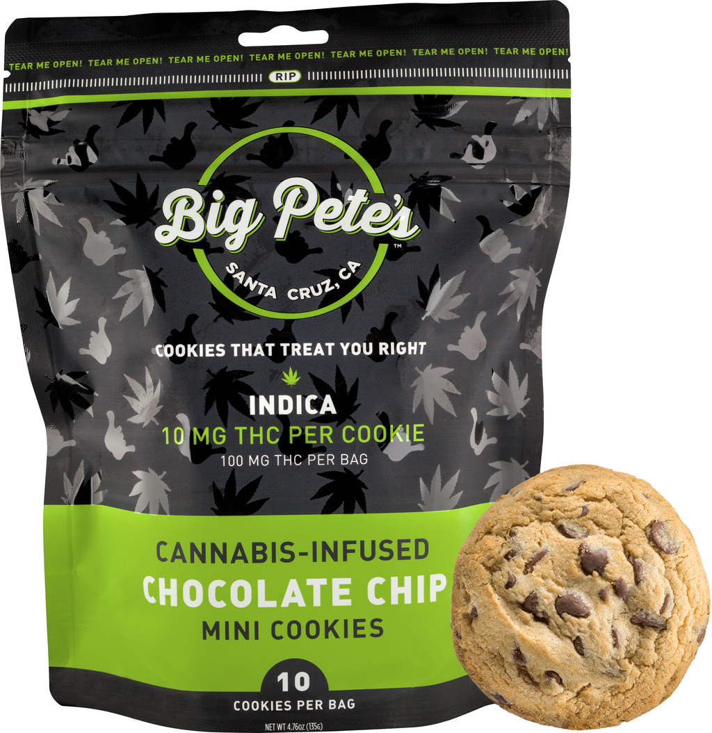 Buy Big Pete's Edibles Indica Chocolate Chip 10mg / 10-Pack image