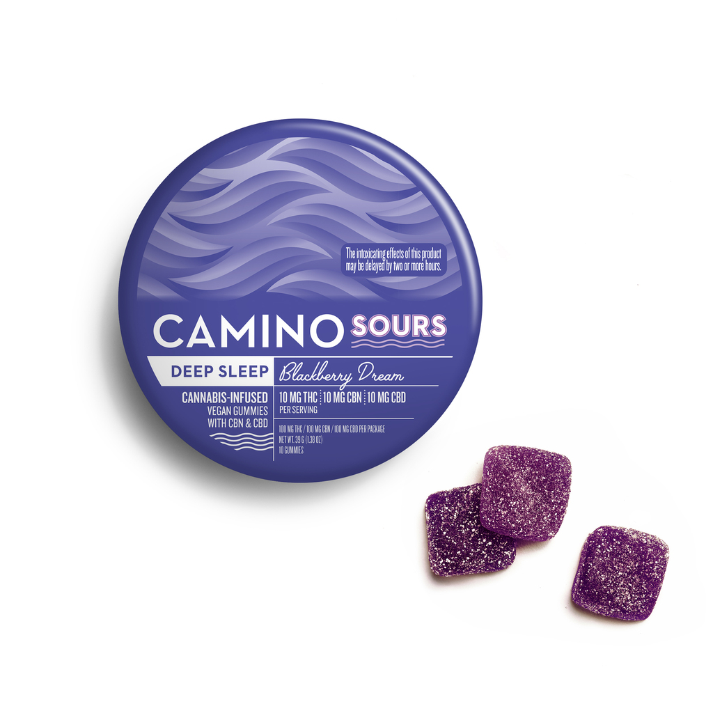 Buy Camino Edible Sleep: Sour Blackberry Dream 1:1:1 10mg ea image