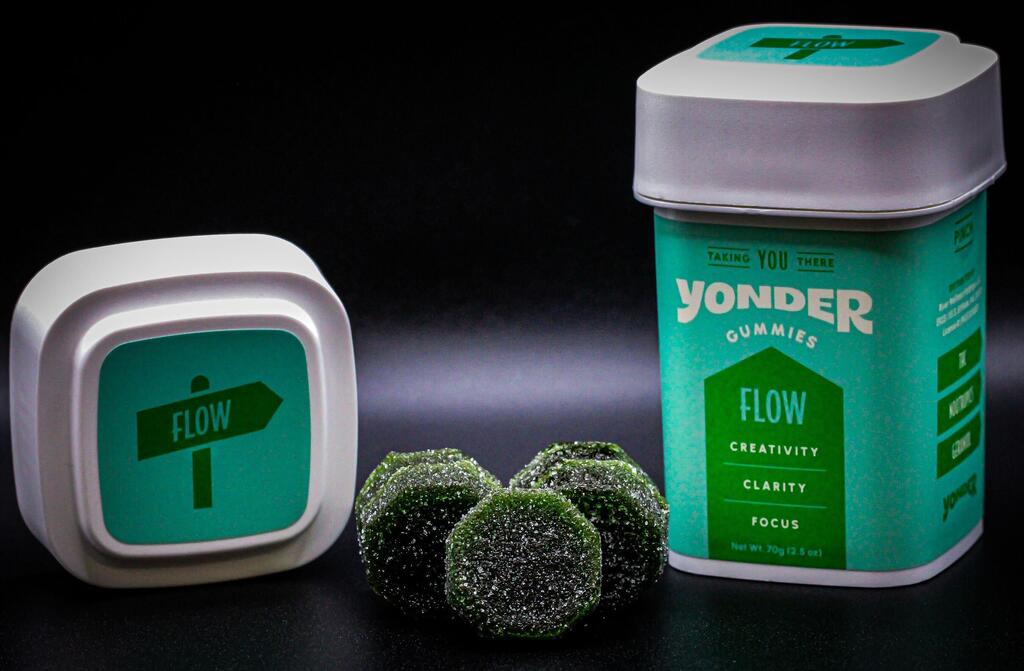 Buy Yonder Edibles Flow | Green Apple Gummies 100mg [10 pcs] image