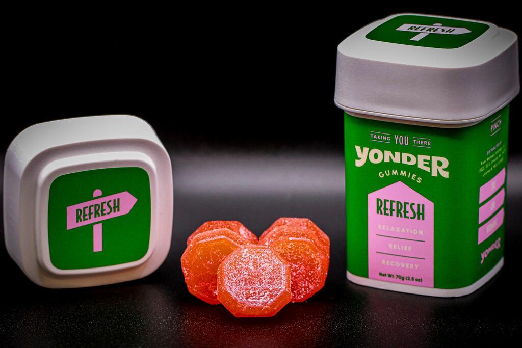 Buy Yonder Edibles Refresh | Strawberry Kiwi Gummies 100mg [10 pcs] image