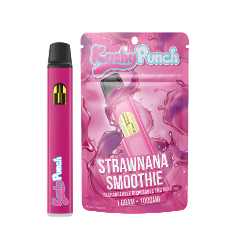 Buy Kushy Punch Cartridges Strawnana Smoothie 1g image