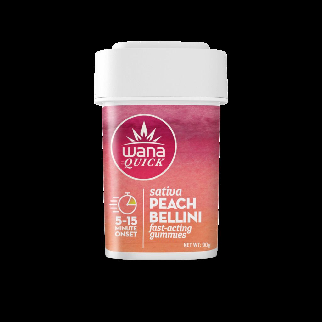 Wana Strawberry Margarita Quick 1:1 CBD:THC Gummy Candy Edible, 100mg, 10-Pack