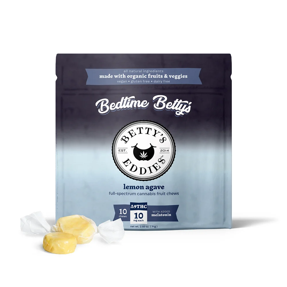 Buy Betty's Eddies Edibles Bedtime Lemon Agave 10pk (10mg) image