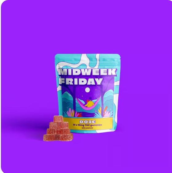 Buy Mid Week Friday  Edibles Strawberry (doze) 10pk (10mg) image