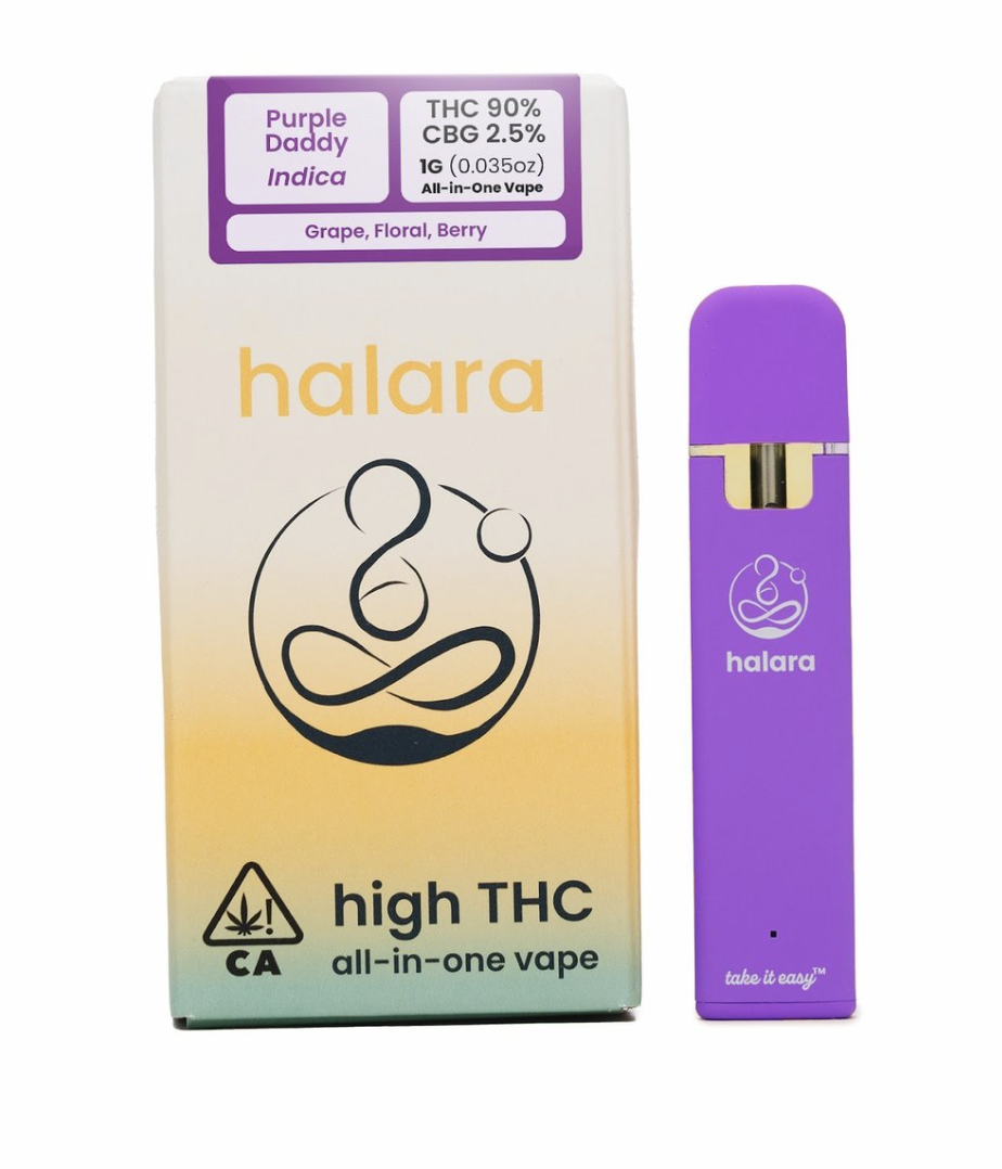 Buy Halara Vape Cartridge High THC Purple Daddy All-In-One 1 G image №0