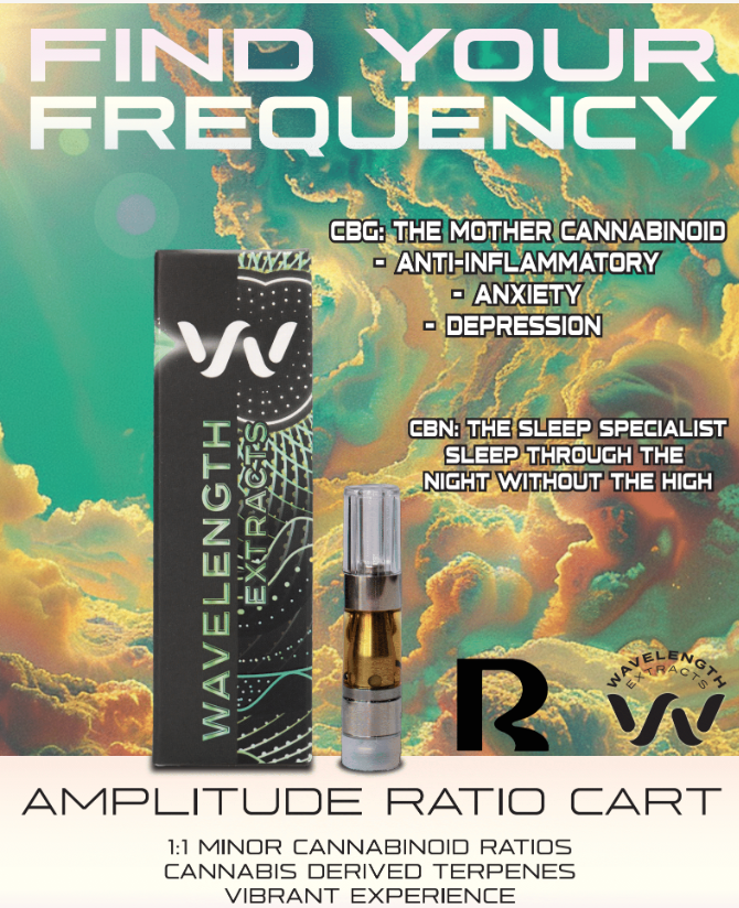 Buy Wavelength Vapes Wavelength Ratio | Trifecta THC:CBG:CBN 0.5g Cart image