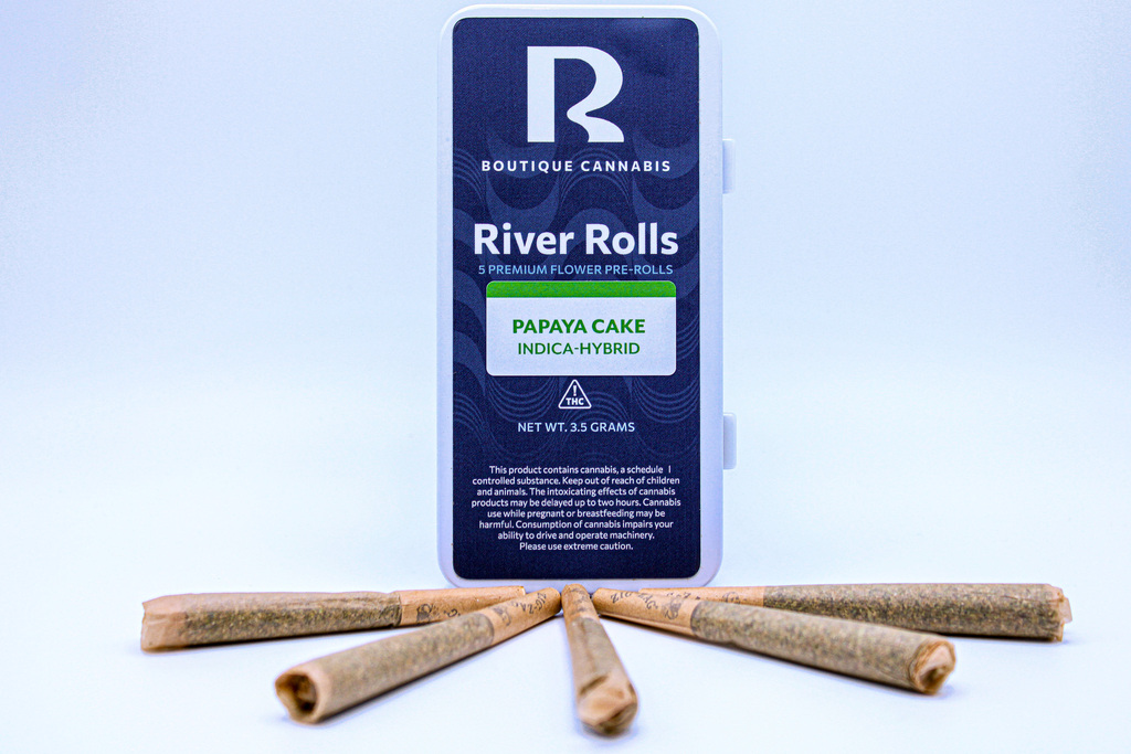 Buy River Rolls Pre-Rolls Pre-Rolls | Papaya Cake 3.5g Pre-Rolls [5pk] image
