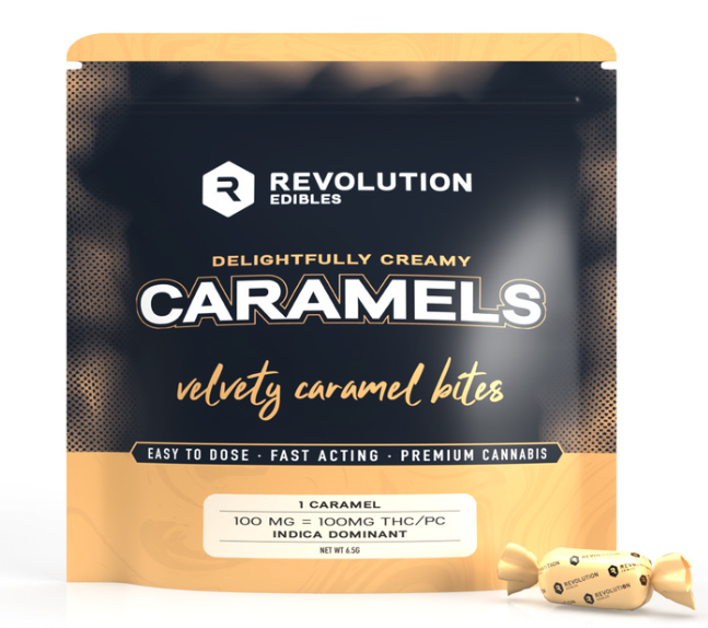 Buy Revolution Edible Creamy Caramel 100 mg 1pc image