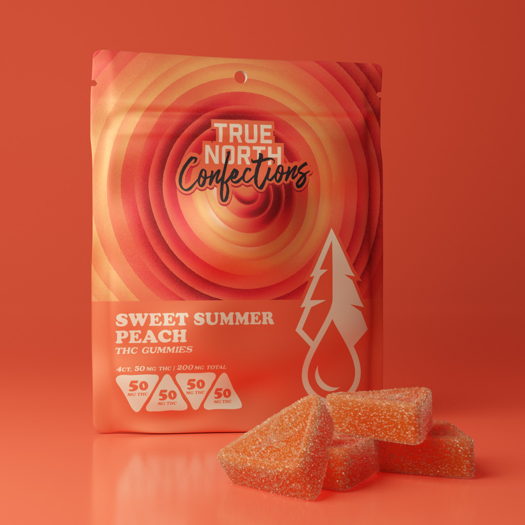 Buy True North Collective Infused-Edibles Regular Sweet Summer Peach 200MG THC image