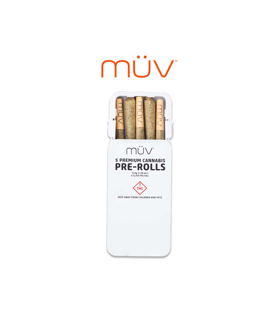 Buy MÜV Pre-rolls Mint Shake 3.5g [5pk] image