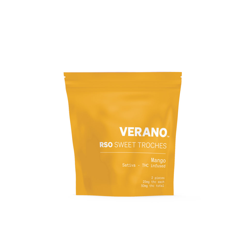 Buy Verano Troches Mango RSO - Sativa Sweet 50mg (2pk) image