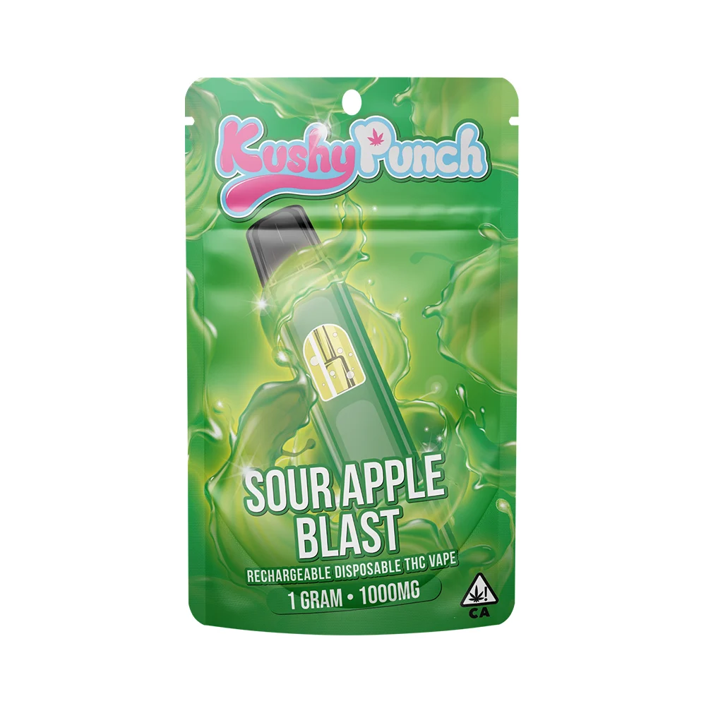 Buy Kushy Punch Cartridges Sour Apple Blast 1g image