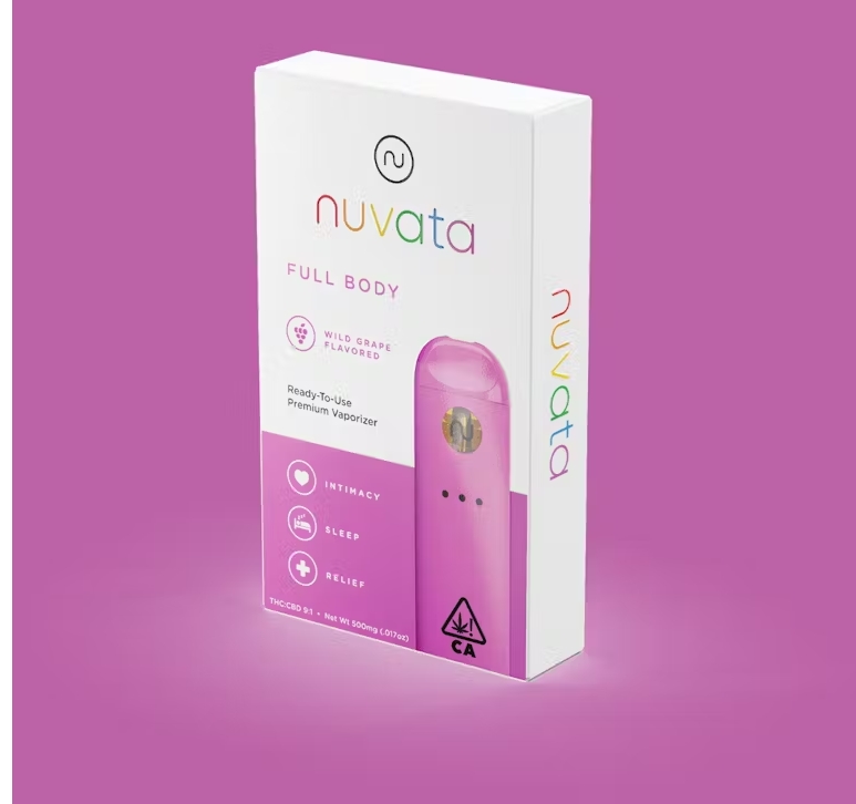 Buy Nuvata Vapes Full Body Wild Grape 9:1 (THC:CBD) (0.5g) image