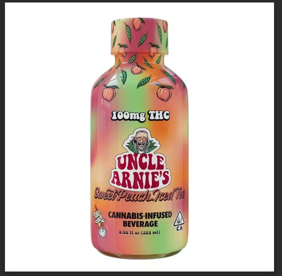 Buy Uncle Arnie's  Edibles Sweet Peach Iced Tea 8oz (100mg) image