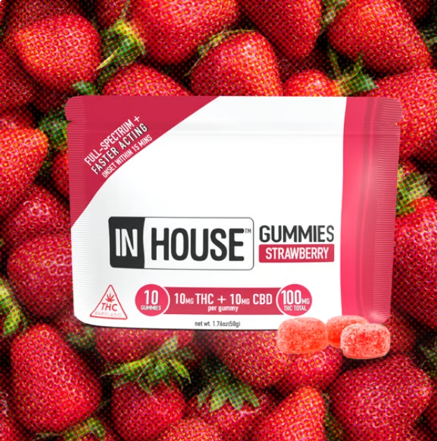 Buy In-House Edibles Strawberry 1:1 10mg (10pk) image