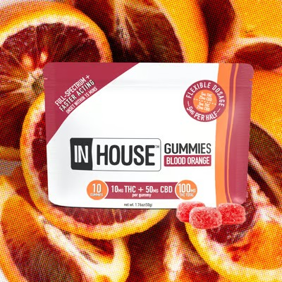 Buy In-House Edibles Blood Orange 5:1 10mg (10pk) image