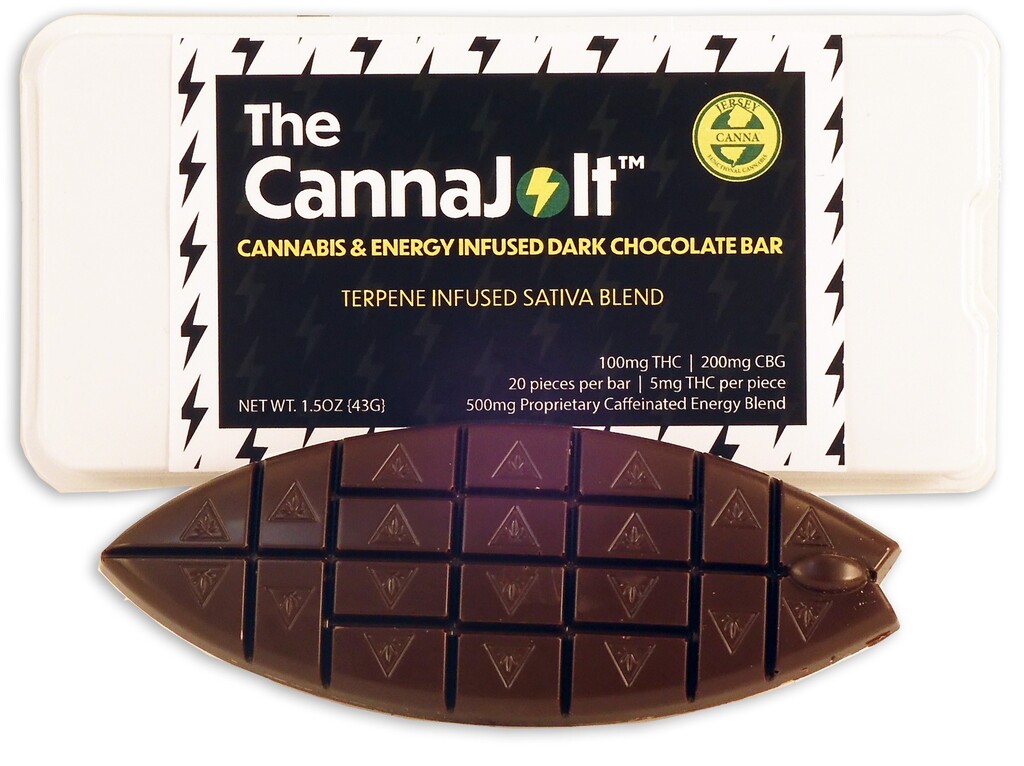 Buy Jersey Canna Edibles CannaJolt - Belgian Dark 100mg/1pk (20pcs) image