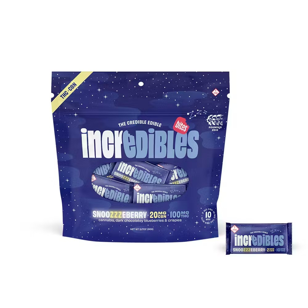 Buy incredibles Edibles Snoozzzeberry Bites 100mg image