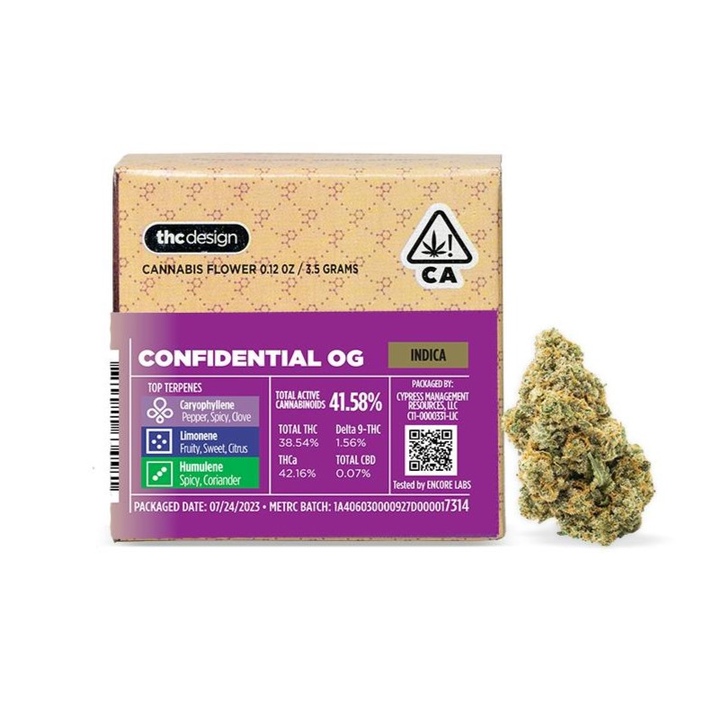 Buy THC Design Flower Confidential OG 3.5 g image