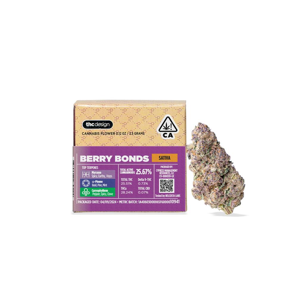 Buy THC Design Flower Berry Bonds 3.5 g image