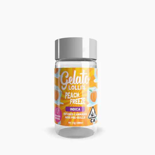 Lolli's Peach Freeze Infused Pre-Roll 5 Pack Gelato