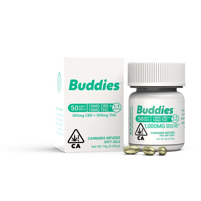 50ct Distillate 1:1 THC:CBD Buddies