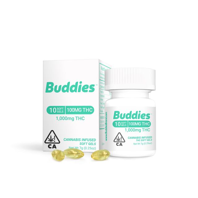 10ct x 100mg Soft Gel THC Buddies