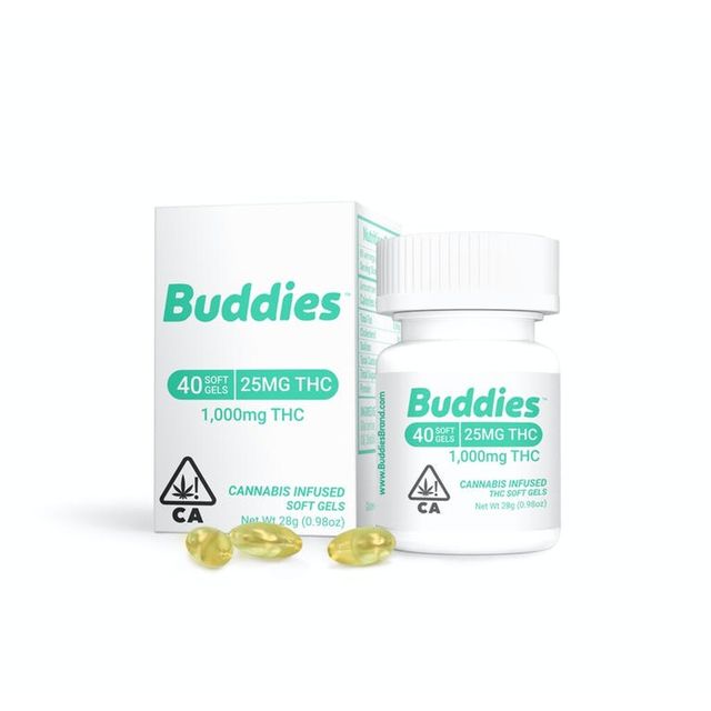 40ct x 25mg Soft Gel THC  Buddies