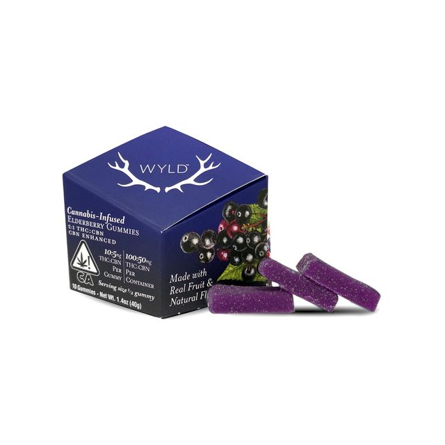 Elderberry Thc:Cbn 2:1 Gummies *** WYLD