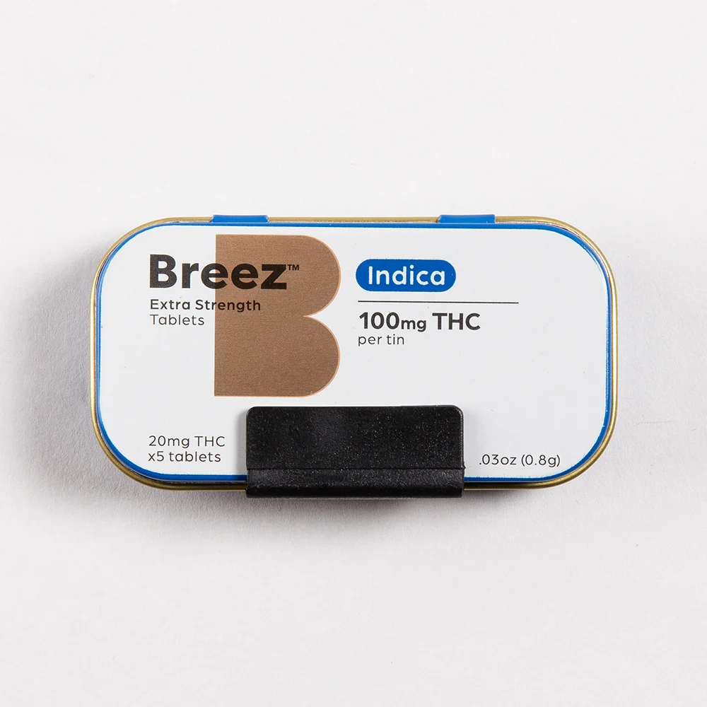 Buy Breez Edibles Extra Strength - Indica 5pk 100mg image