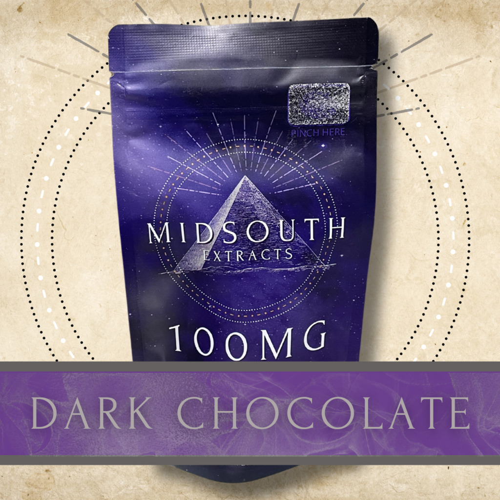 Buy Mid South Extracts Edibles Dark Chocolate 100mg [10 pcs] image