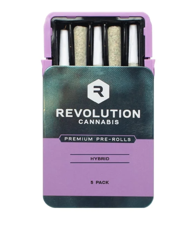 Buy Revolution Pre-Rolls Purple Monarch 5pk (0.5g) image