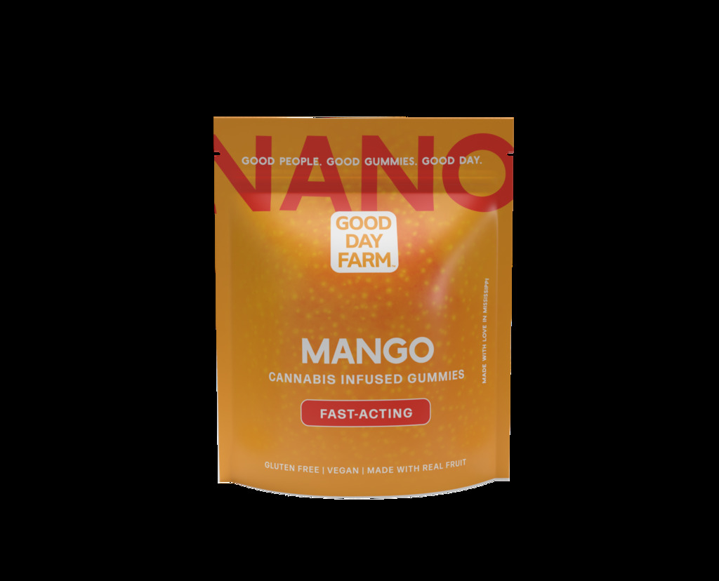 Buy Good Day Farm Edibles Fast Acting NANO Mango Gummies  100mg [10 pcs] image