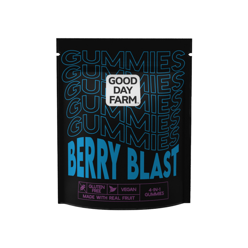 Buy Good Day Farm Edibles High Dose Berry Blast Gummies 300mg [10 pcs] image