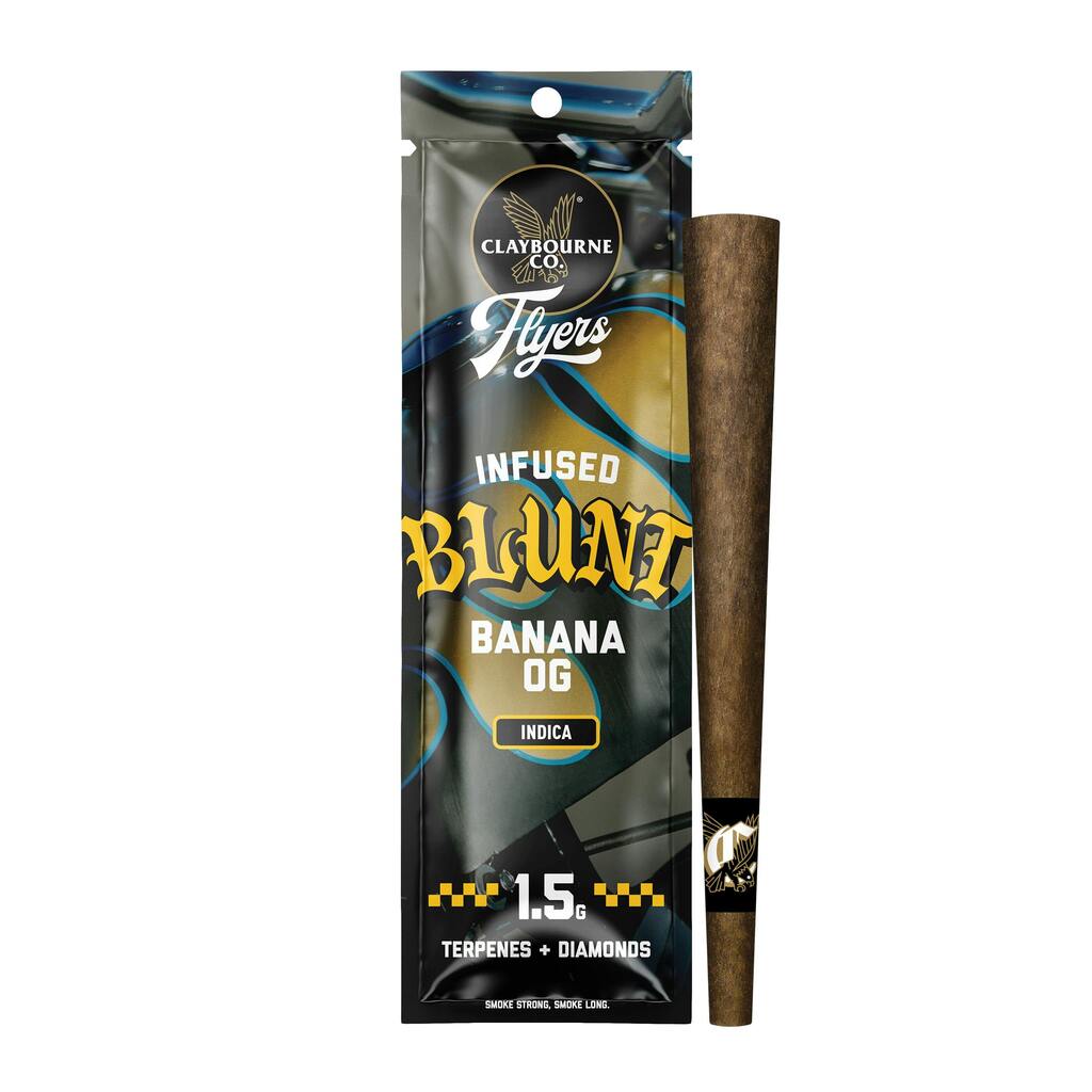 Buy Claybourne Preroll Banana OG - Frosted Flyers 1.5 g Blunt image