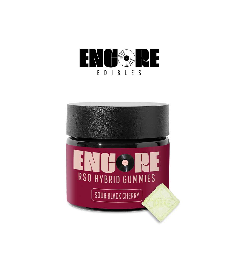 Buy Encore  Edibles Sour Black Cherry - RSO Soft Chews 100mg [10 Pk] image