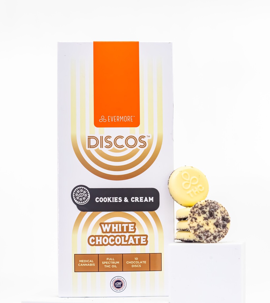 Discos White Chocolate Cookies and Cream Evermore Cannabis Company