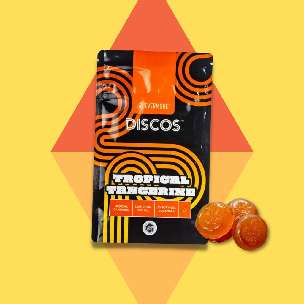 Buy Evermore Cannabis Company Edibles Tropical Tangerine Discos 10mg 10pk image