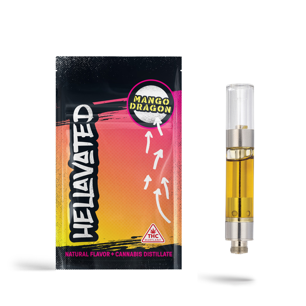 Buy Hellavated Cartridges Mango Dragon 1g image