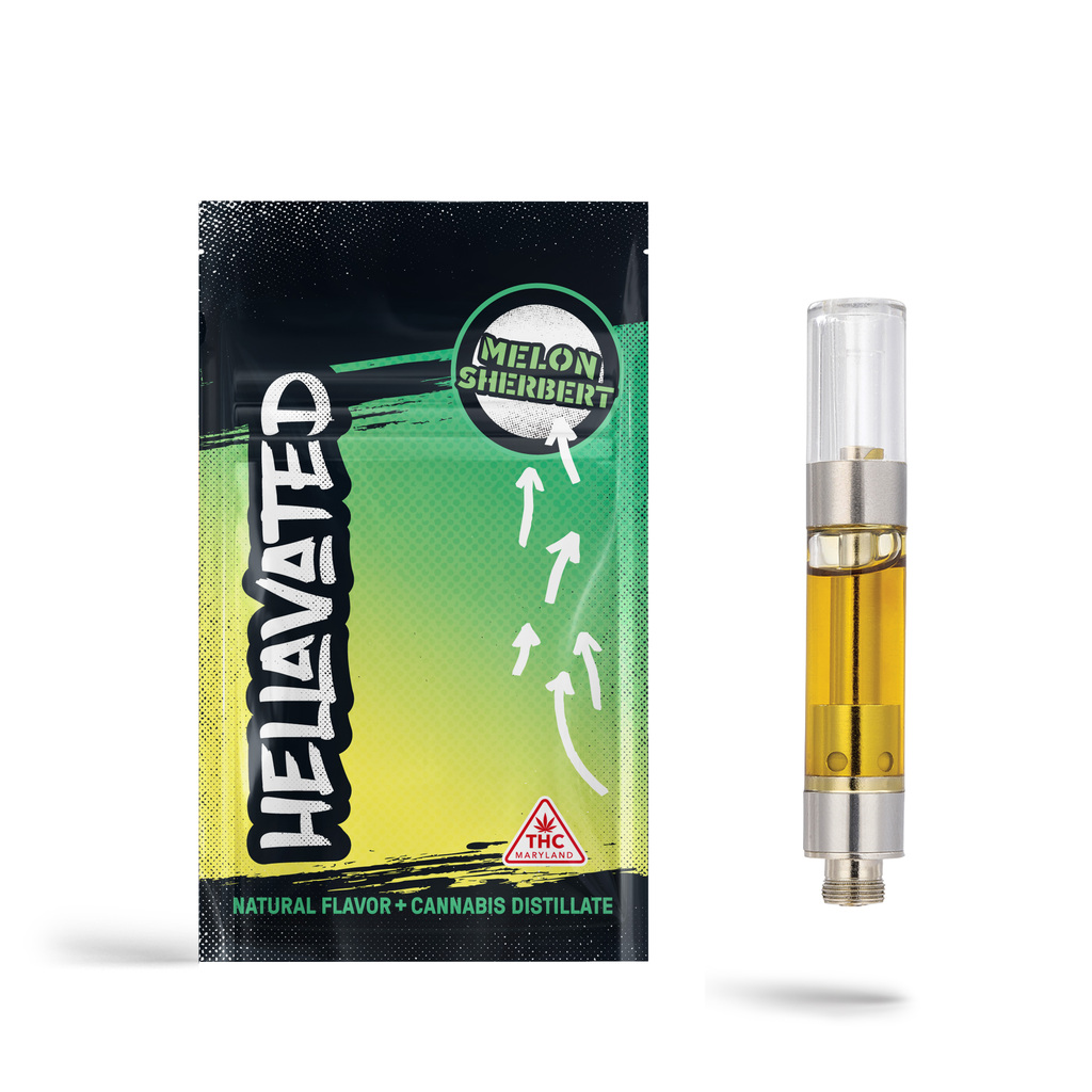 Buy Hellavated Cartridges Melon Sherbert 1g image