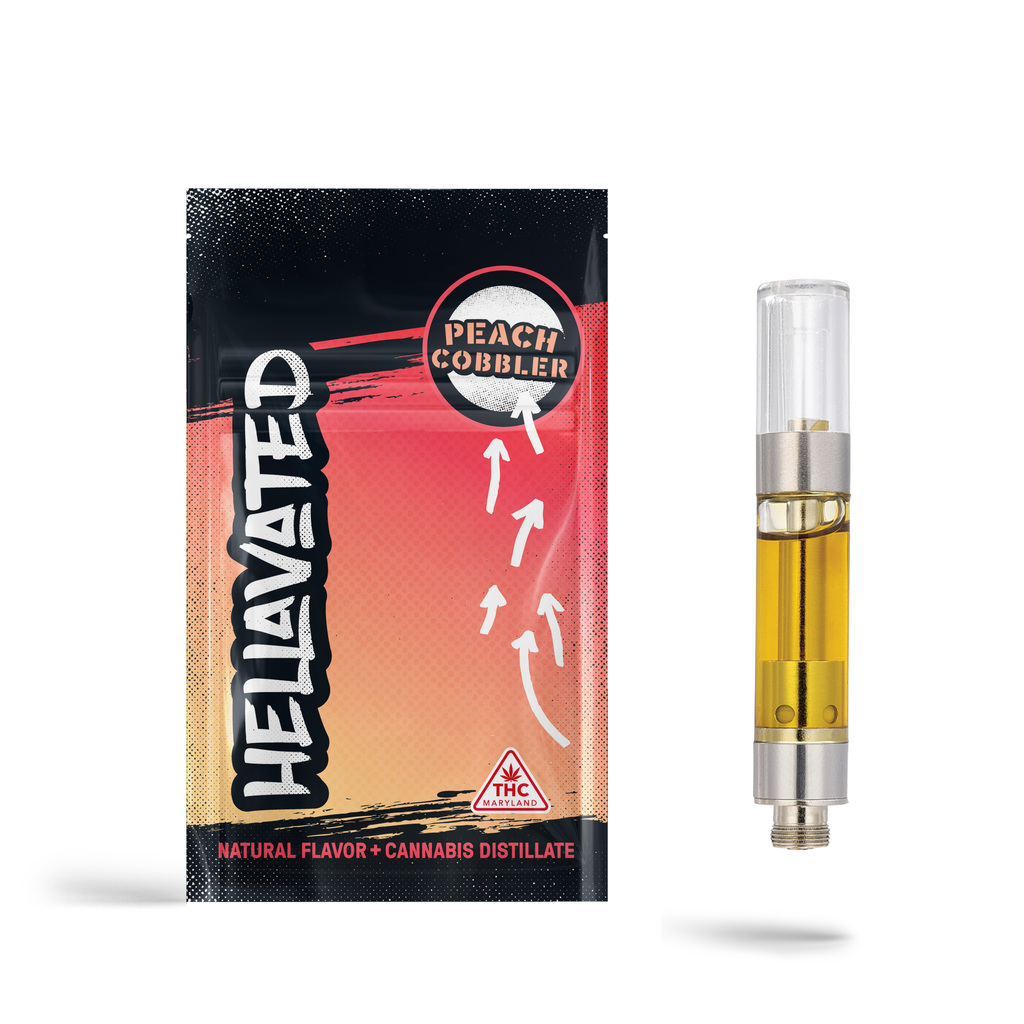 Buy Hellavated Cartridges Peach Cobbler 1g image