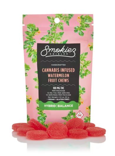 Buy Smokiez Edible Sweet Watermelon  100 mg image