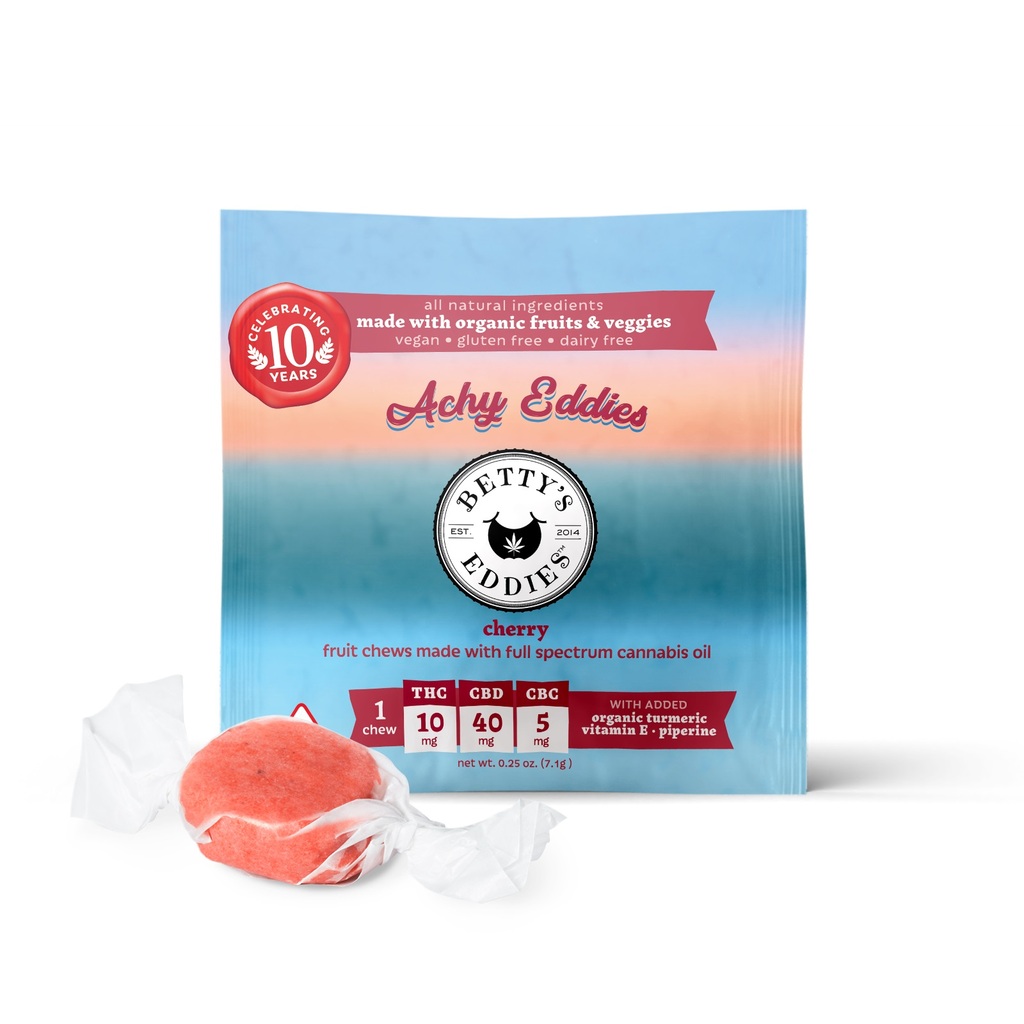 Buy Betty's Eddies Edibles Achy Eddies Cherry 10mg 10pk image