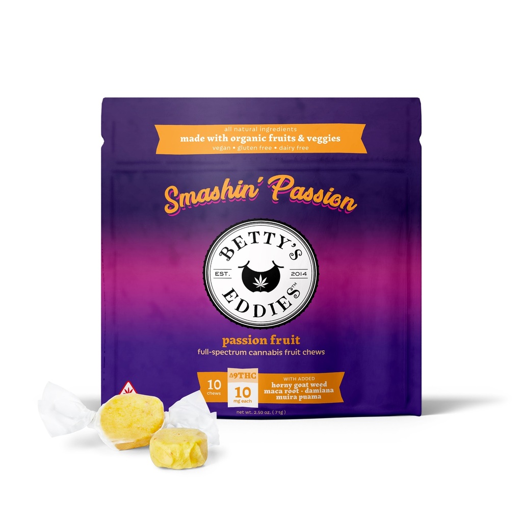 Buy Betty's Eddies Edibles Smashin' Passion Passion Fruit 10mg 10pk image