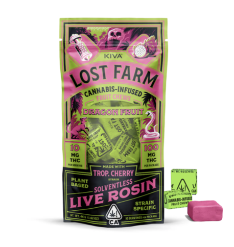 Live Rosin Dragon Fruit Solventless Chew Lost Farm