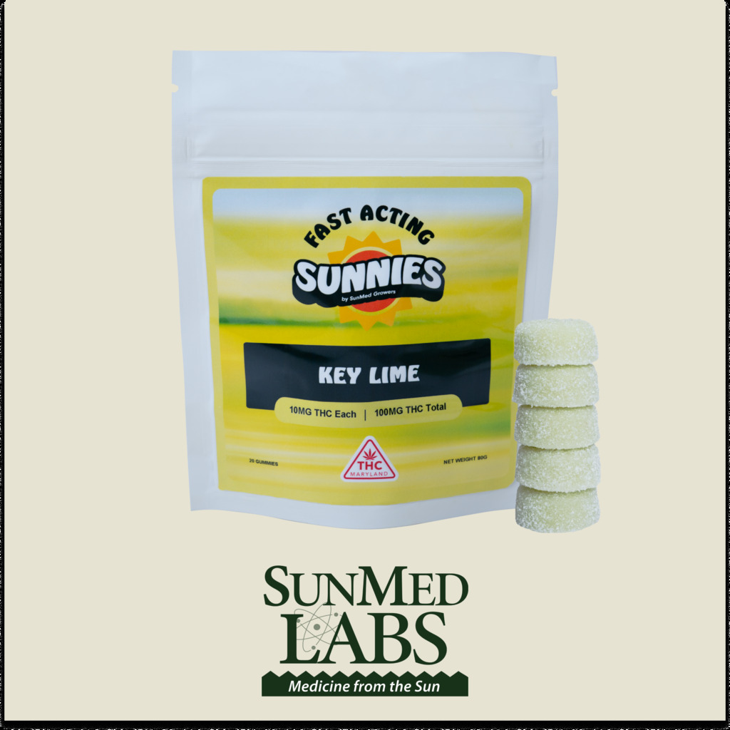 Buy Sunnies Edibles Key Lime Fast Acting 10mg 10pk image